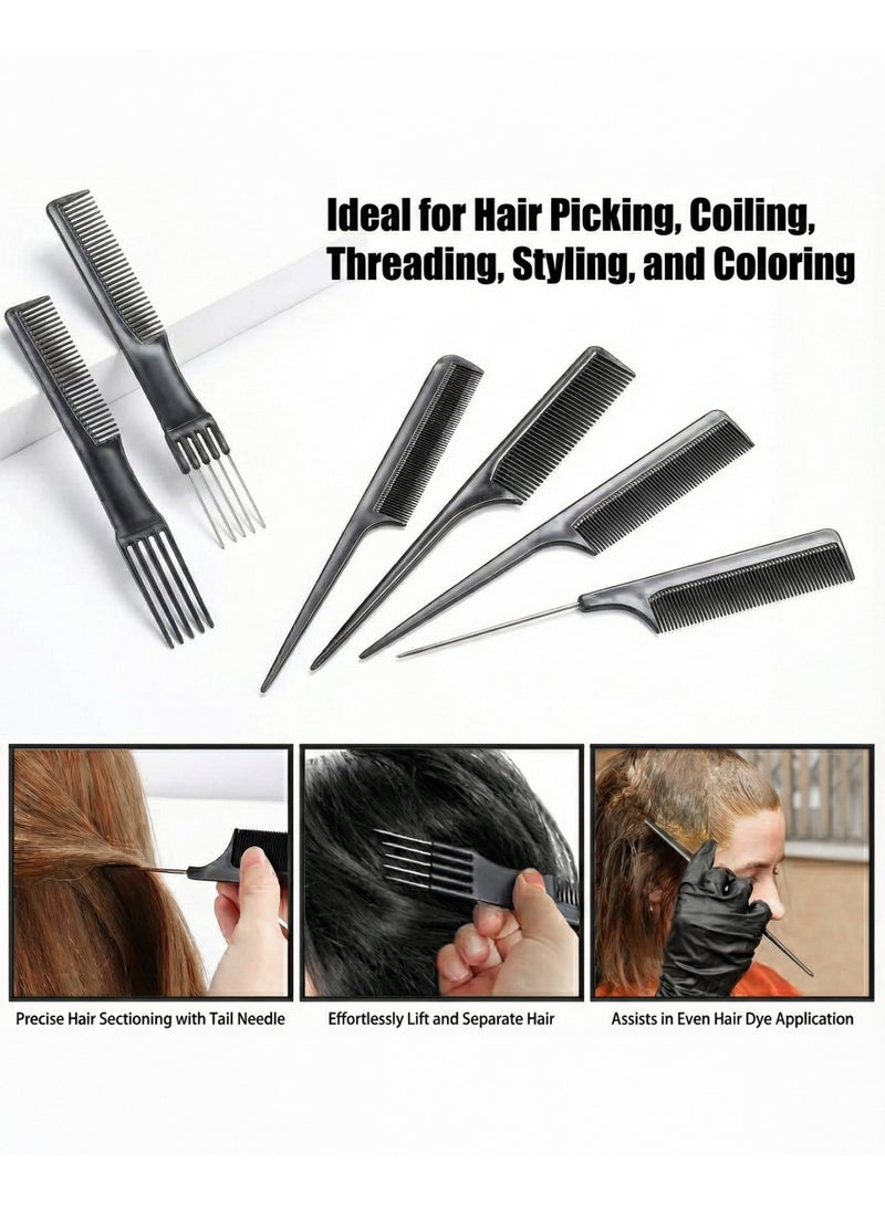 بيلي طقم أمشاط شعر لصالونات التصفيف الاحترافية 10 قطع أسود - Image 5