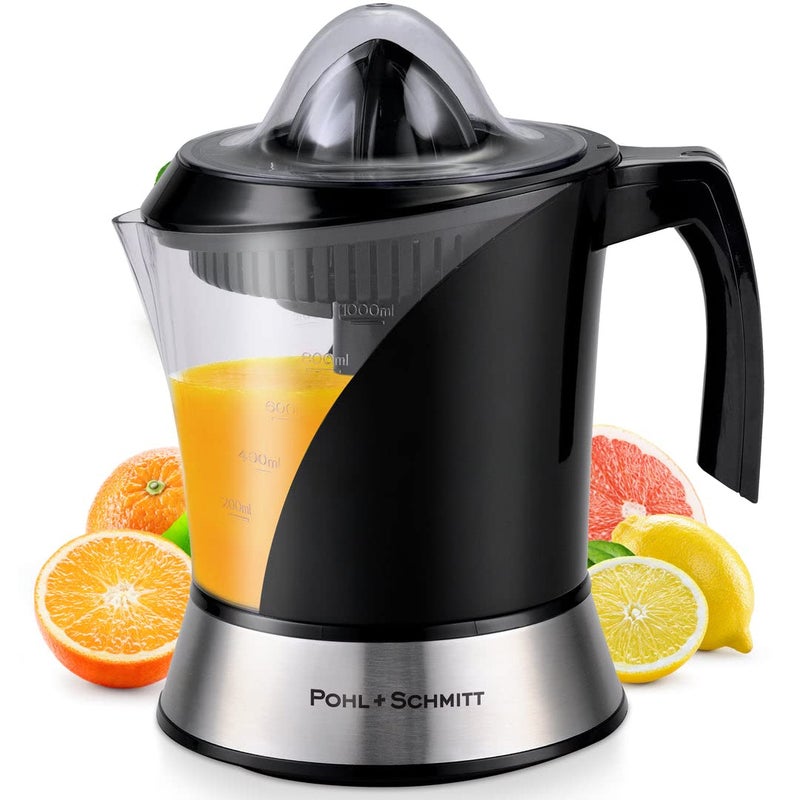 POHL SCHMITT Pohl+Schmitt Deco-Line Electric Citrus Juicer Machine Extractor - Large Capacity 34oz (1L) Easy-Clean, Featuring Pulp Control Technology - Image 1