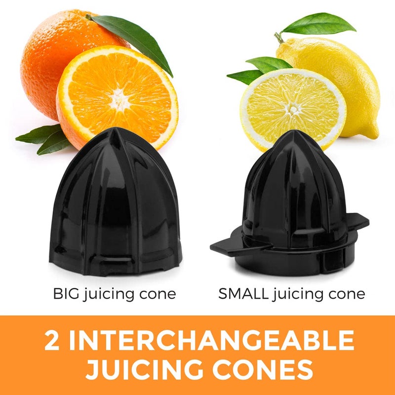 POHL SCHMITT Pohl+Schmitt Deco-Line Electric Citrus Juicer Machine Extractor - Large Capacity 34oz (1L) Easy-Clean, Featuring Pulp Control Technology - Image 5