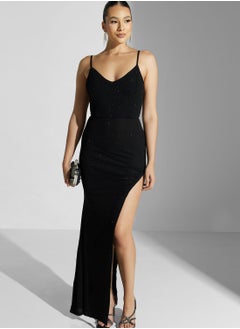 Strappy Dress With Slit