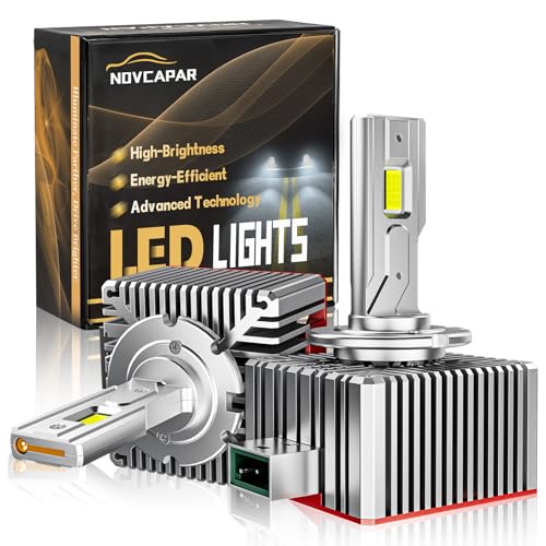 NOVCAPAR D1R D1S LED Bulb120W High Power24000LM 600 Brightness6500K Cool WhiteHigh and Low BeamPlug and PlayD1S LED Bulbs Canbus Error FreeFog Light Bulbs - Image 1