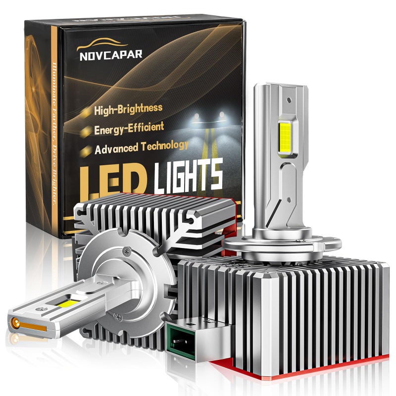 NOVCAPAR D1R D1S LED Bulb120W High Power24000LM 600 Brightness6500K Cool WhiteHigh and Low BeamPlug and PlayD1S LED Bulbs Canbus Error FreeFog Light Bulbs - Image 2