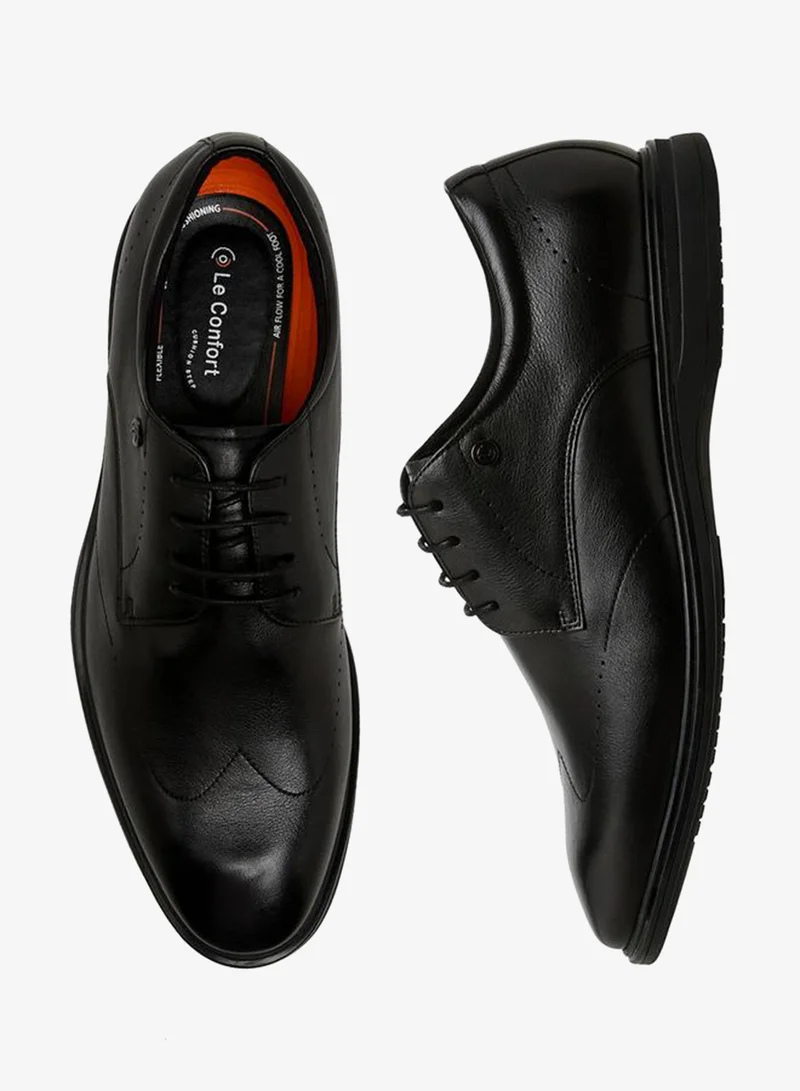 Le Confort Men Lace-Up Leather Derby Shoes
