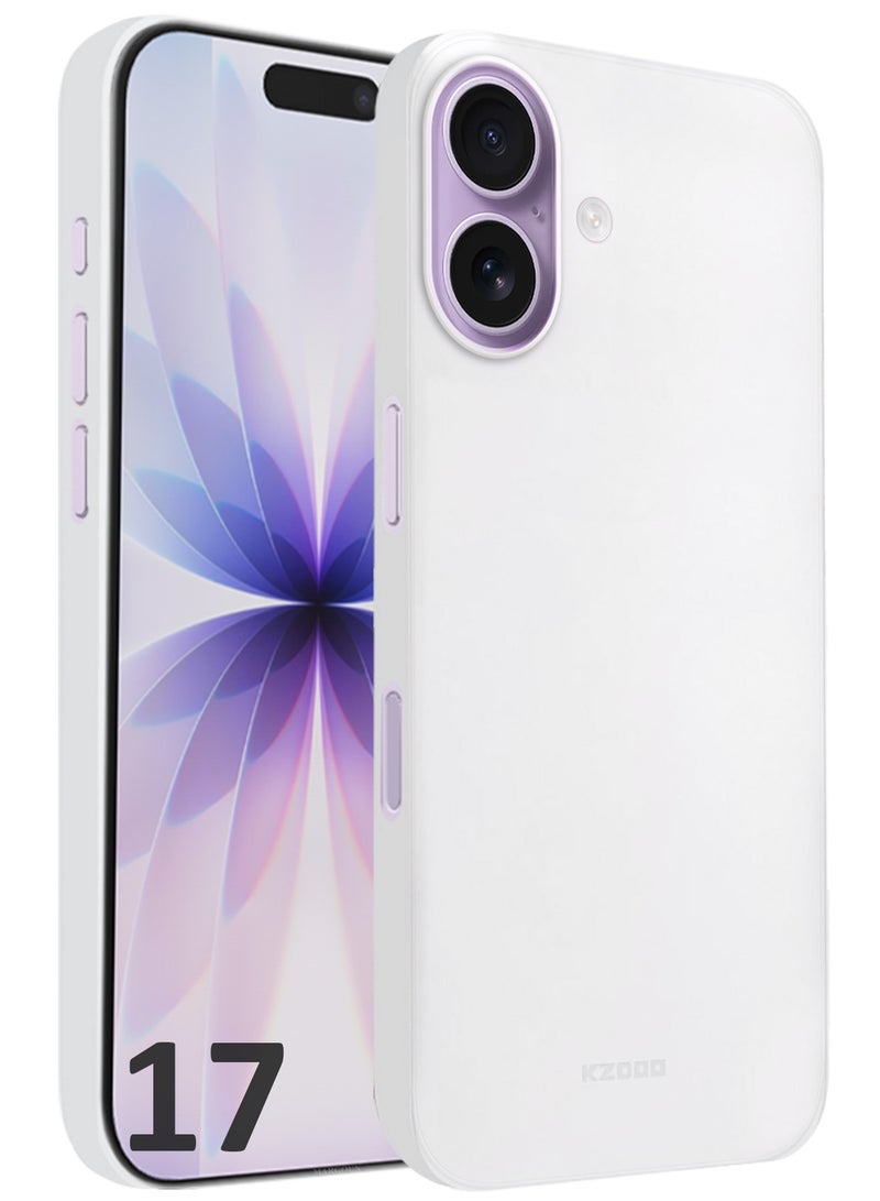 KZDOO Air Skin  Case Cover for Apple iPhone 17 - Sturdy Back Cover - Durable Thin Case - Drop Protection Cover - Frosted Clear - Image 1