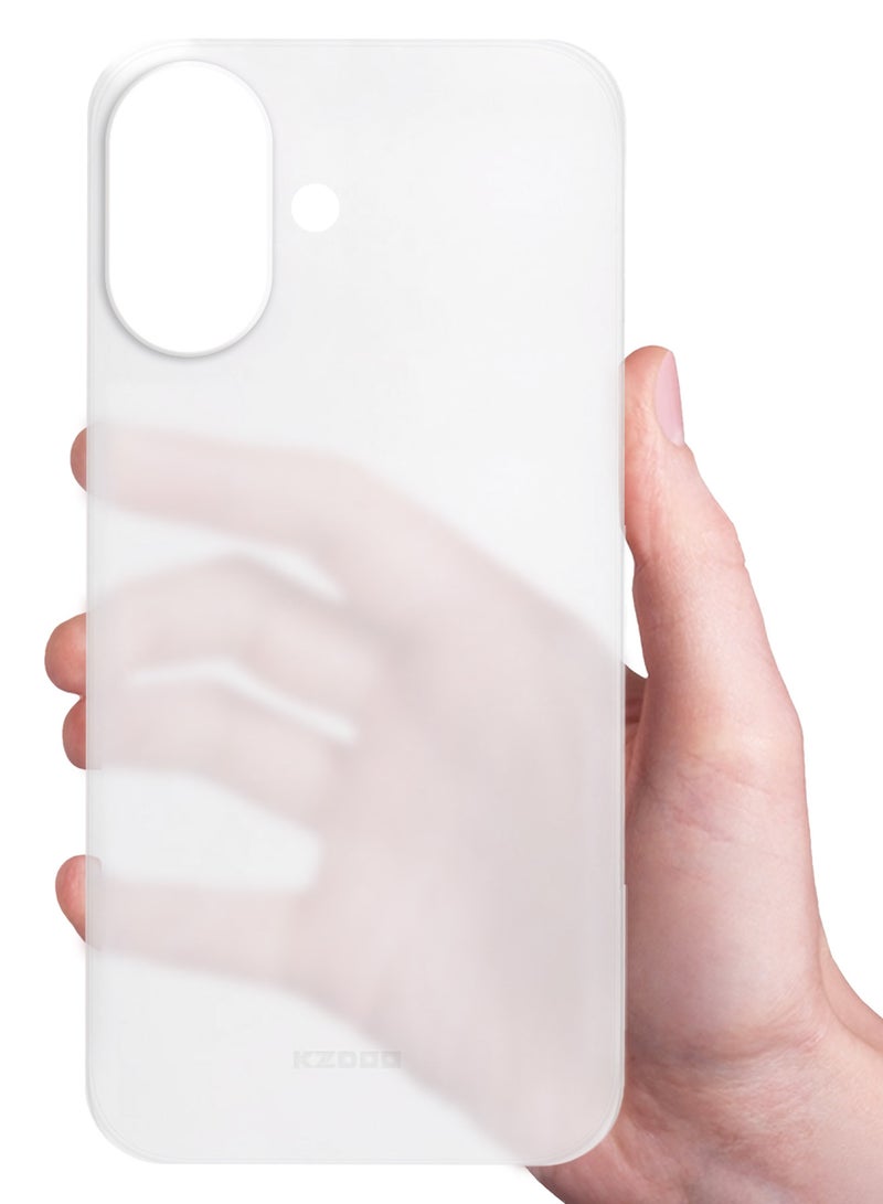 KZDOO Air Skin  Case Cover for Apple iPhone 17 - Sturdy Back Cover - Durable Thin Case - Drop Protection Cover - Frosted Clear - Image 3