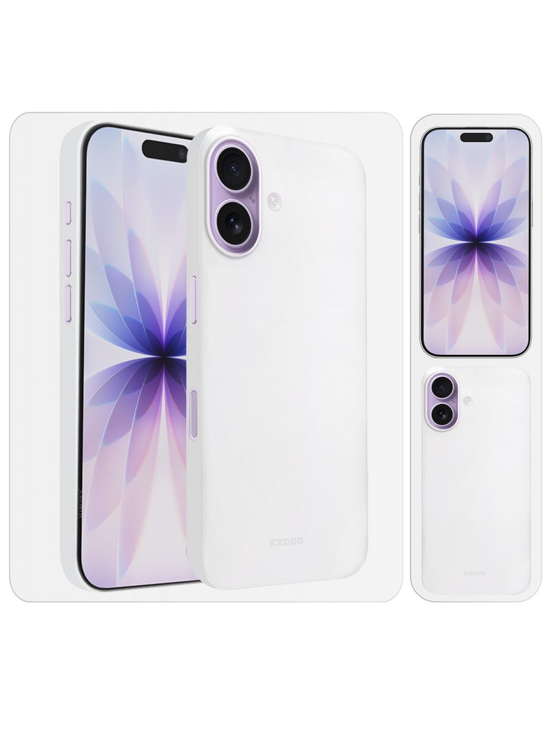 KZDOO Air Skin  Case Cover for Apple iPhone 17 - Sturdy Back Cover - Durable Thin Case - Drop Protection Cover - Frosted Clear - Image 4