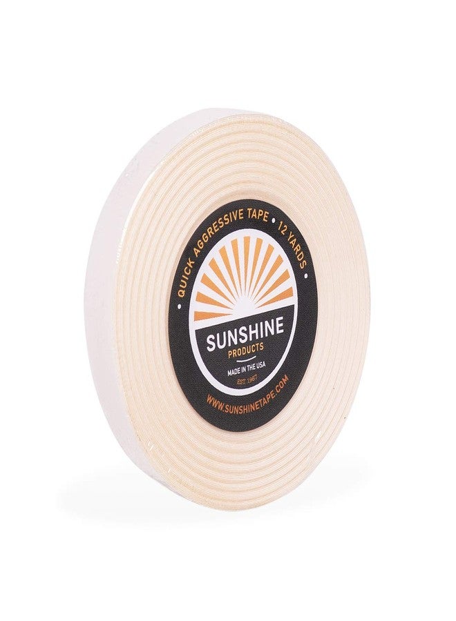Sunshine Tape Daily Wear Hair System Tape Roll - Quick Aggressive Wig Tape - Versatile Doublesided Hair Tape for Wigs, Toupee, Hair Systems - 1-14 Day Hold - 1/2" x 12yds - Image 1
