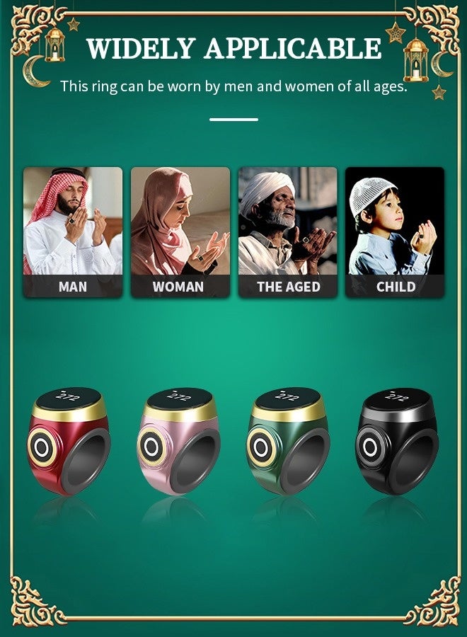 Tasbeeh Ring, Waterproof Digital Electronic Counter with OLED Display with Night Function, Easy to Carry - Image 5