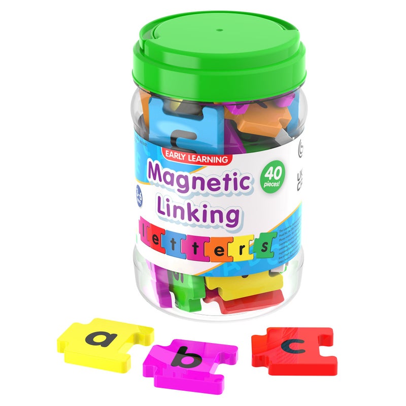The Learning Journey Magnetic Linking Letters Set of 40 Colorful ABC Magnets Lowercase Letters Fridge Magnets for Toddlers 3 Alphabet Letters for Kids Spelling and Learning - Image 3