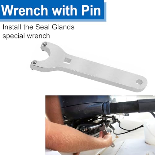 Binazon HC5345 Seal Kit Replacement for Seastar HC5345 Seal Kit - Front Mount Hydraulic Steering Cylinder Seal & Pin Wrench HS5157 Kit Fit for HC6750, HC6751, HC5340, HC5341, HC5342, HC5343, HC5344, etc - Image 4