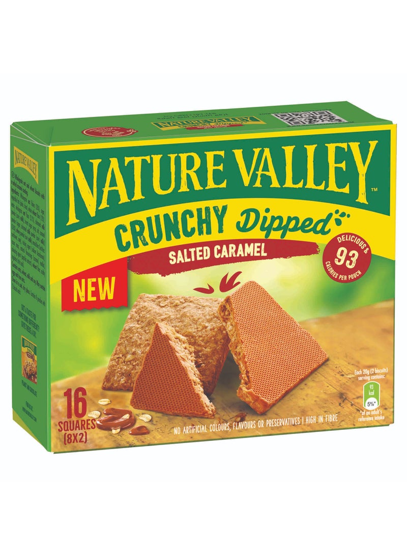 Nature Valley Crunchy Dipped Salted Caramel 8 x 20g - Image 1