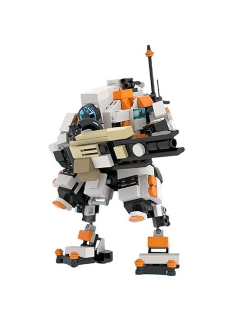 Titan Tone Mecha Building Blocks Set, Robot Action Figures Model Toy, Fall Game Robot Model, is a Striking Toys, A Collectible Suitable for Fans Who Love Titans Games (450 PCS)