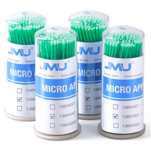 JMU 400pcs Dental Micro Applicators Brushes Fine, Disposable Microswabs - Image 1