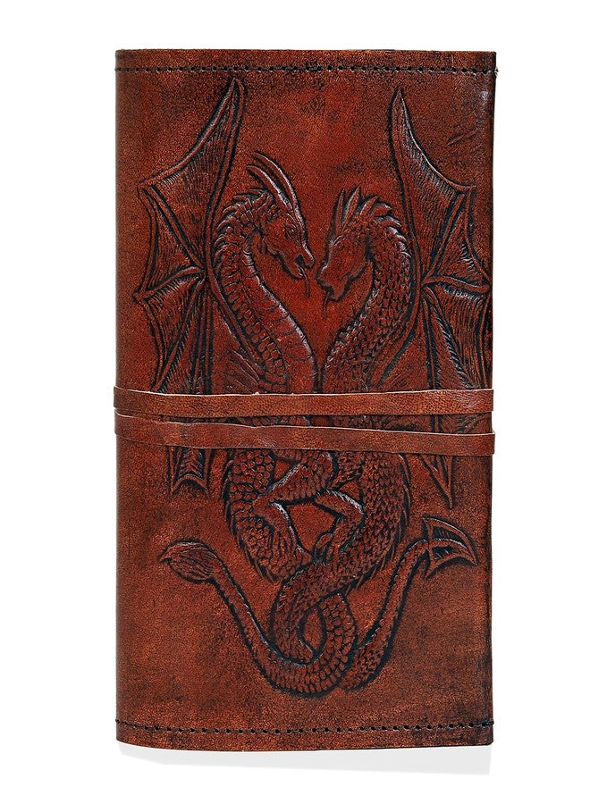 cuero Handmade Leather Double Dragon Journal/Writing Notebook Diary/Bound Daily Notepad for Men & Women - Image 2