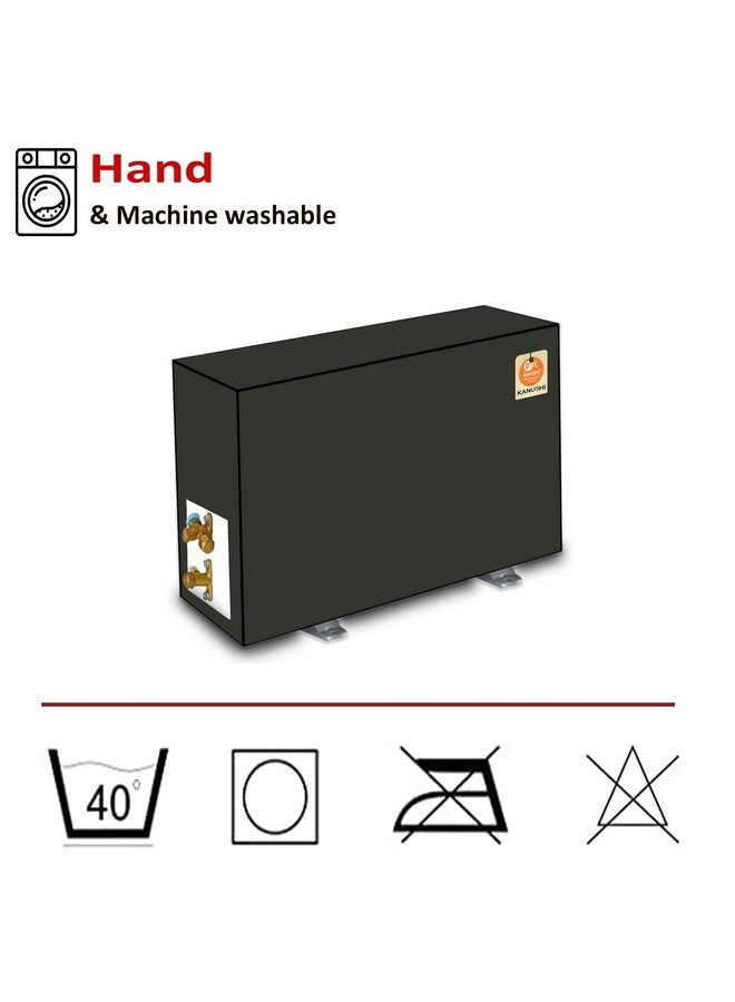 KANUSHI غطاء مكيف الهواء المنفصل KANUSHI industries® 100% مقاوم للماء للوحدة الخارجية بسعة 1.5 إلى 2.0 طن (VAR-AC-OUT-TRANSPARENT) (VAR-AC-OUT-WATERPROOF-OCEAN-GREEN-01) - Image 2