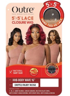 - 5X5 Lace Closure Wig - Human Hair Blend - Body Wave 16" (Off Black 1B) - pzsku/ZDD2133A1E40716FA780DZ/45/_/1734182882/a61df43d-8c1c-484c-aaea-a05f1cf6d810