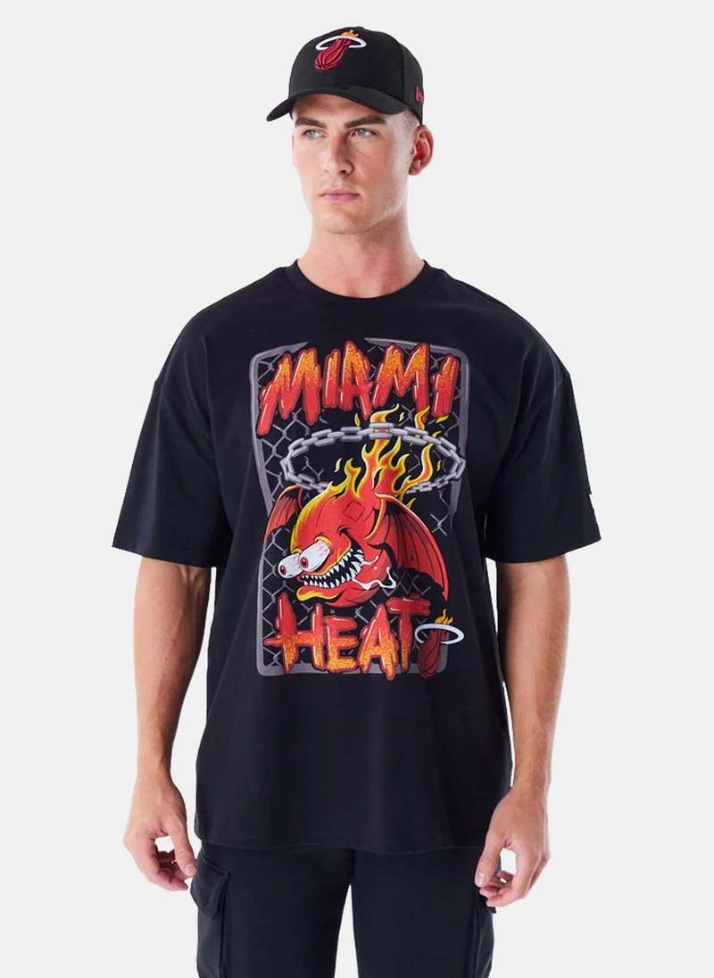 نيو ايرا Men's NBA Miami Heat Graphic T-Shirt