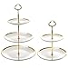 Frcctre Set of 2 Ceramic Cupcake Stand 32 Tier Porcelain Dessert Display Tower Pastry Serving Tray Tiered Dessert Cupcake Serving Platter for Tea Party Wedding Birthday - Image 2