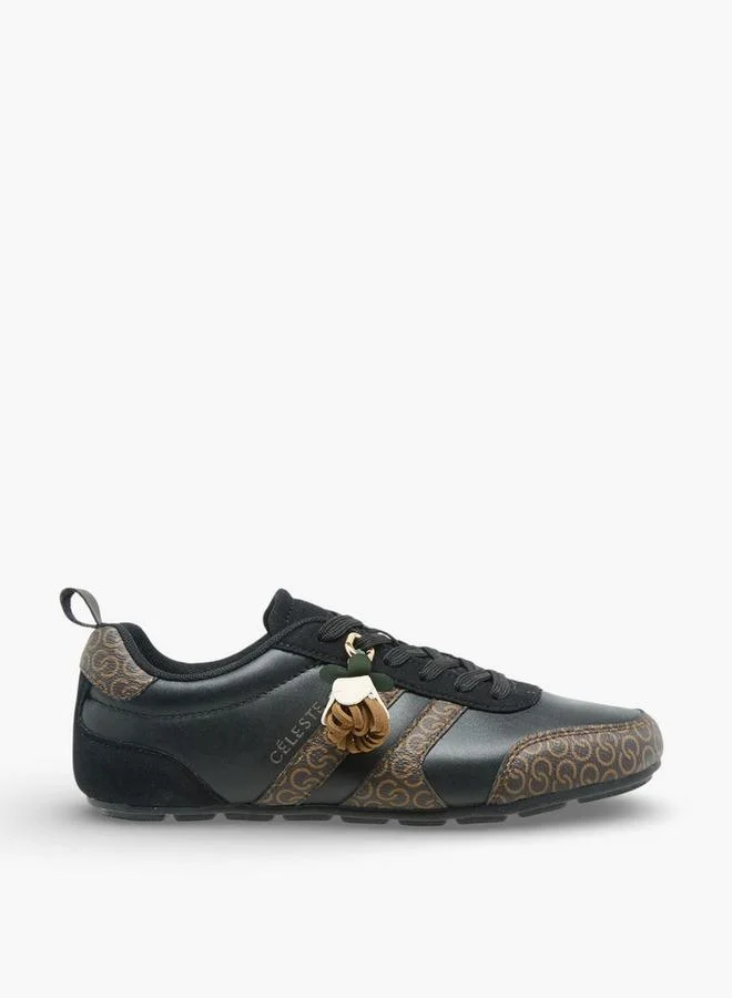 Celeste BLACK Women Lace-Up Ankle Sneakers for Women | Best Price UAE