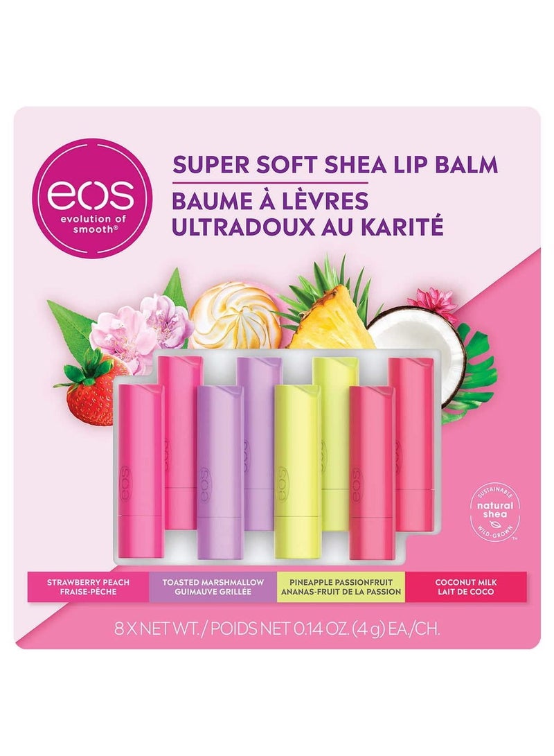 EOS Super Soft Shea Lip Balm 8 pack - Image 1