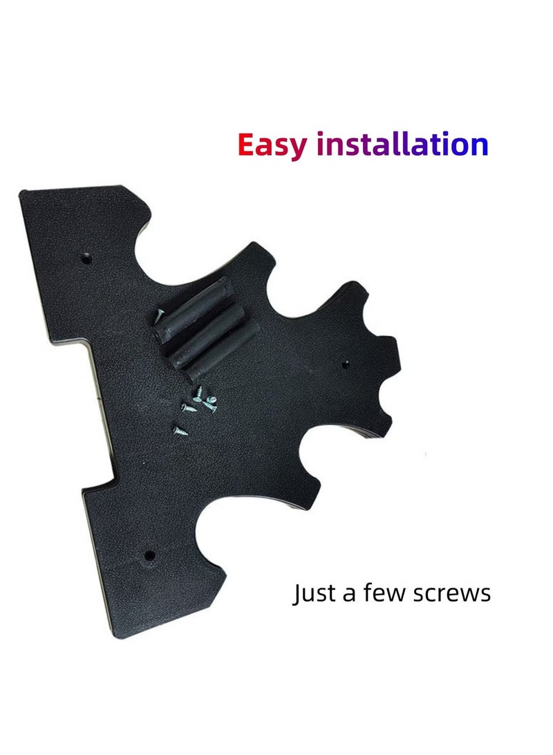 يا إلهي أرفف دمبلز لتدريب القوة ، حامل رف دمبلز منزلي 3 طبقات ، قابل للفصل وموفر للمساحة ، يحمل ما يصل إلى 6 دمبلز ، سهل التجميع ومتين ، مثالي لتنظيم صالة الألعاب الرياضية المنزلية والتخزين - Image 3