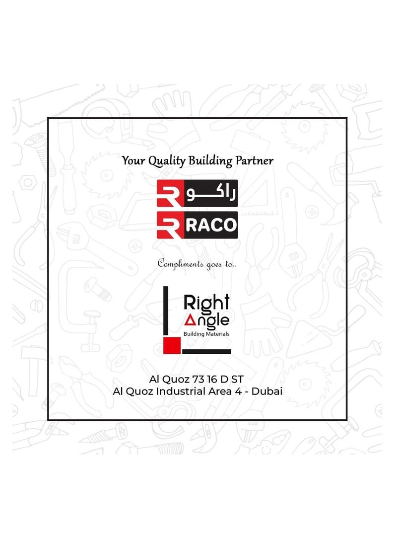 RACO RACO TOWER Flexible Joint Knife For Gypsum, Cement, Drywall with Ergonomic Handle, Filler Knife, Paint Removal Scraper, Strong Durable Built for Decorating, Finishing, Plastering, Filling, 2 inch  - Image 4