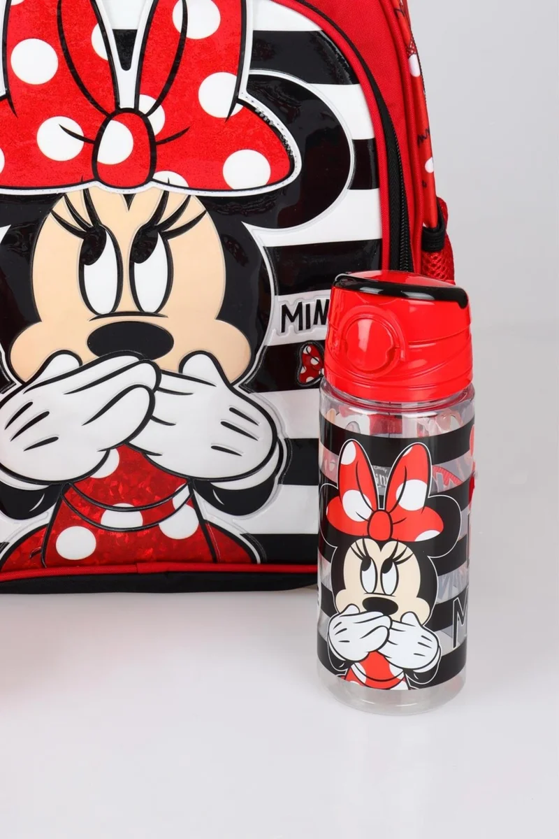 ميني ماوس New Season Licensed School Bag Lunch Box and Water Bottle 500 ml School Set