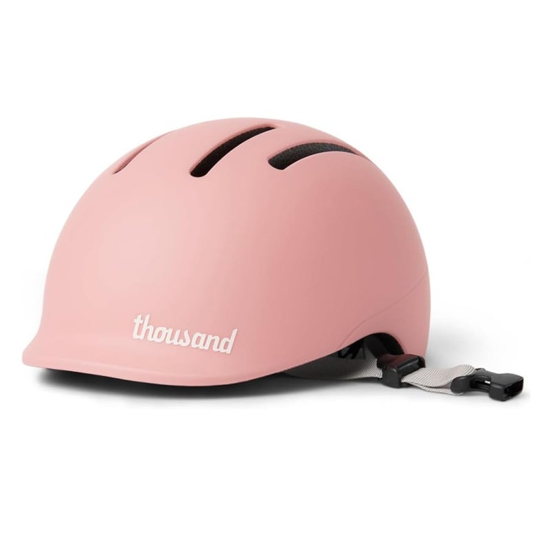 Thousand Kids Helmet â€“ Free Reflective Sticker Pack to Customize, No Pinch Magnetic Buckle, Multi Sport Safety CSPC ASTM CE Certified â€“ Jr Collection (Power Pink, Nylon Straps) - Image 1