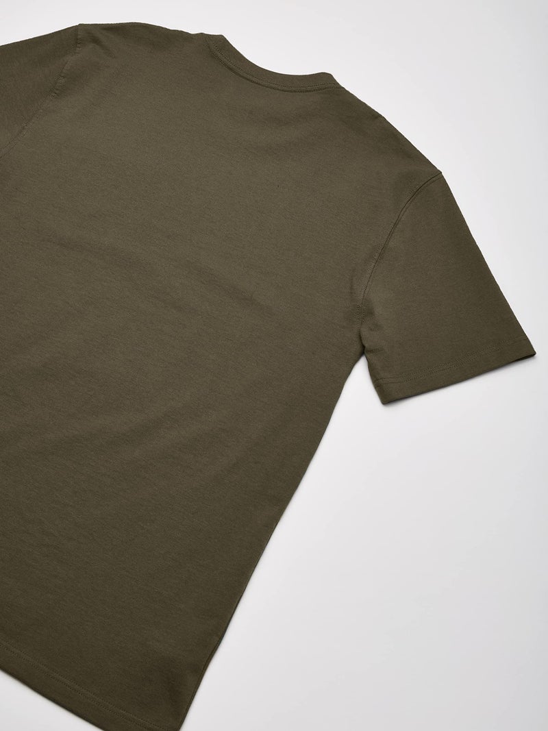 Dickies Men's Heavyweight Crew Neck Short Sleeve Tee Big, Black Olive, Large Tall - Image 5