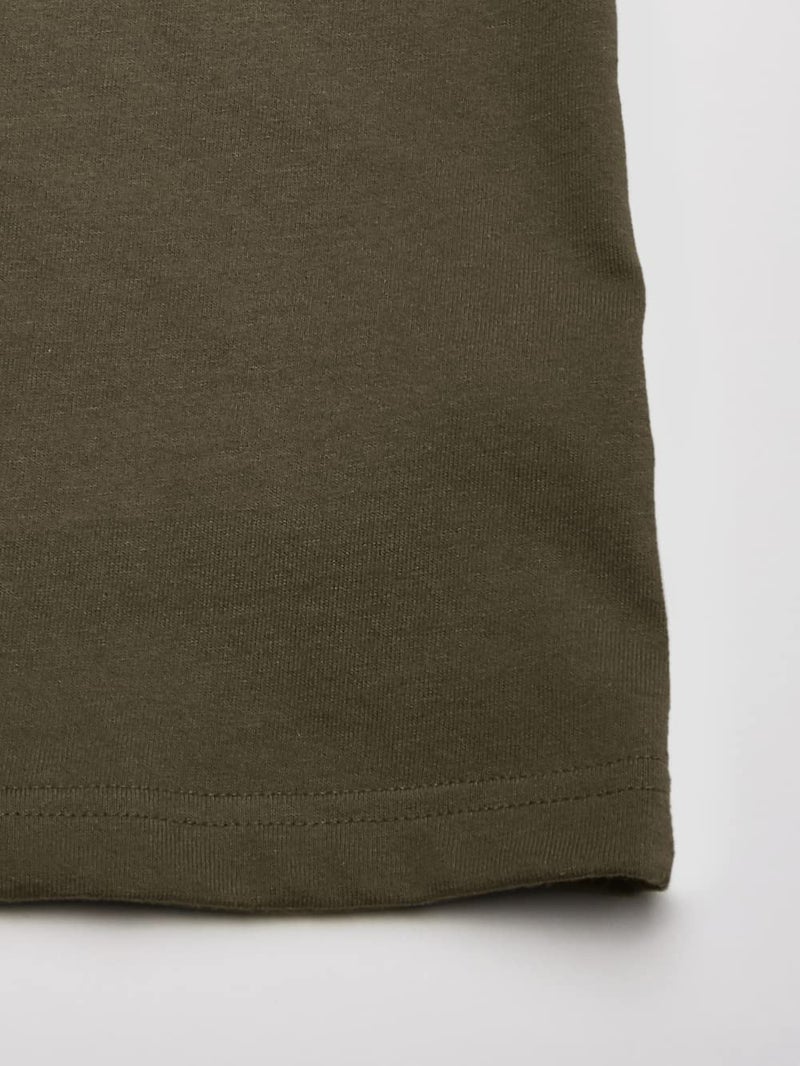 Dickies Men's Heavyweight Crew Neck Short Sleeve Tee Big, Black Olive, Large Tall - Image 4