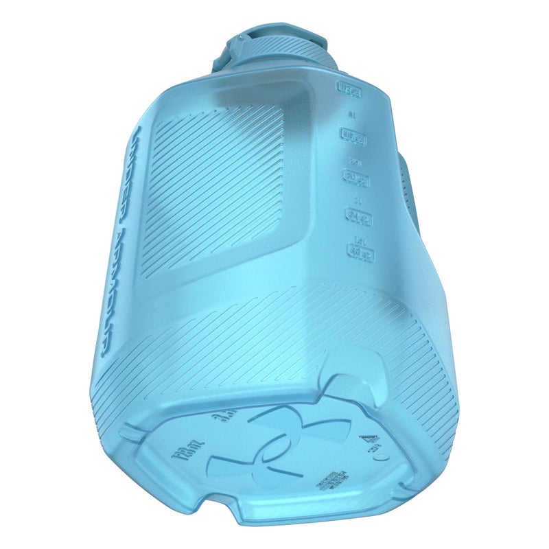 اندر ارمر تحت درع 1 زجاجة ماء جالون - مقاومة للتسرب ثنائية الاتجاه قبعة ناعمة صنبور وفم عريض - زجاجة ماء صالة ألعاب رياضية خالية من BPA مع علامات القياس - غطاء مقبض قبضة ناعم. - Image 3