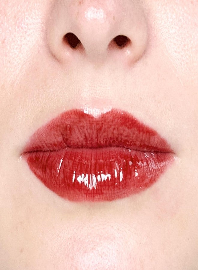 Ellis Faas غلوس شفاه إليس فاس بتركيز عالي من الألوان لمسة لامعة فائقة ونتيجة لامعة ترطيب عميق لون قلم صبغة مع زيوت بذور نباتية غير لزج مثالي لتأثير ملون (303 توت شفاف) - Image 3