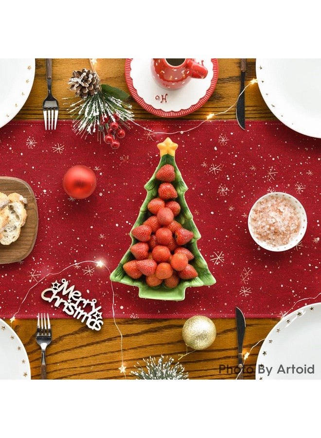 Artoid Mode Snowman Christmas Birds Trees Table Runner, Seasonal Winter Xmas Holiday Kitchen Dining Table Decoration for Indoor Outdoor Home Party Decor 13 x 72 Inch - Image 4