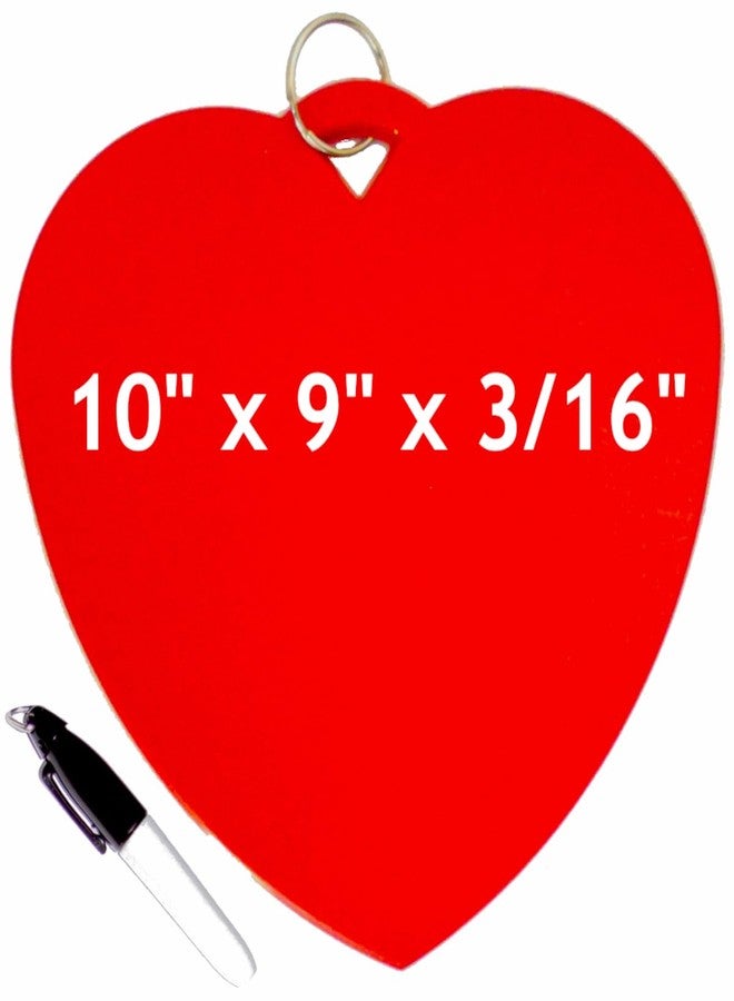 Control Balloon Products Large RED Heart Key Tag, includes Key Ring & Permanent Marker, Never Lost Key Ring, Key Chain, Large Key Ring Holder - Image 3