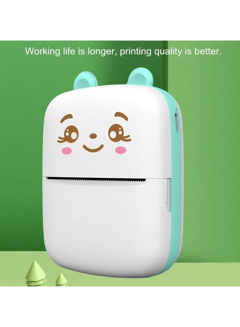 DubaiGallery Portable Wireless Mini Photo Printer - Thermal Label Printer With USB Recharge & 1 Roll Of Thermal Paper For Android & IOS - Image 3
