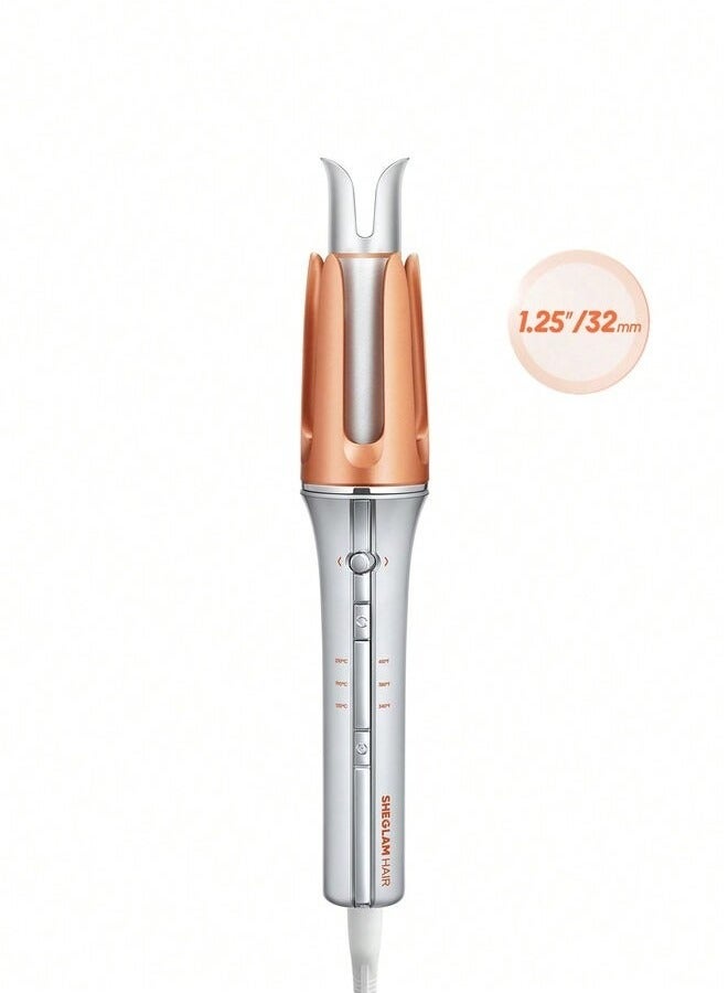 أداة تجعيد الشعر الأوتوماتيكية It-Curl One-Touch للنساء – أداة تجعيد سيراميكية تسخن بسرعة مع تشغيل بزر واحد، 3 إعدادات حرارة قابلة للتعديل، تصميم مضاد للتشابك ومضاد للحروق، طلاء GlossPro™ للحصول على تجعيدات ناعمة وطويلة الأمد في المنزل أو أثناء السفر - Image 1