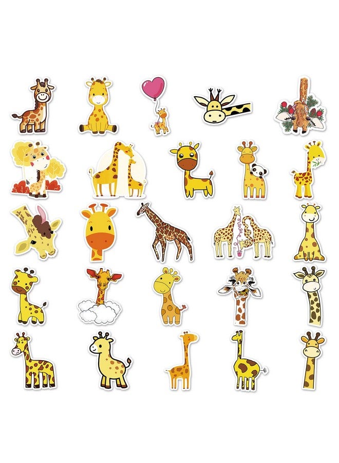 Ash & Roh Cute Cartoon Stickers for Kids, 50 Pcs Cute Stickers for Water Bottles - Cute Stickers Pack Gift for Kids Teen Birthday Party (Giraffe) - Image 3