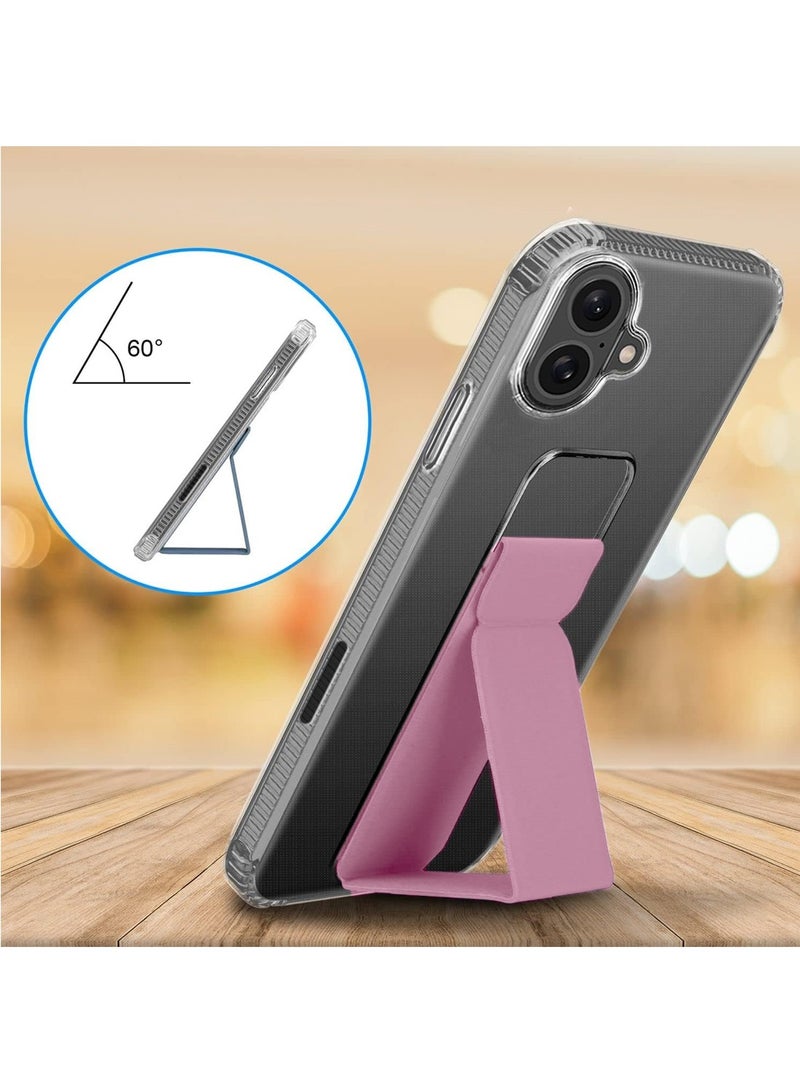 دبليو تيك غطاء الحماية الهوائي لآيفون 16 2024 TPU - شفاف/وردي - Image 2