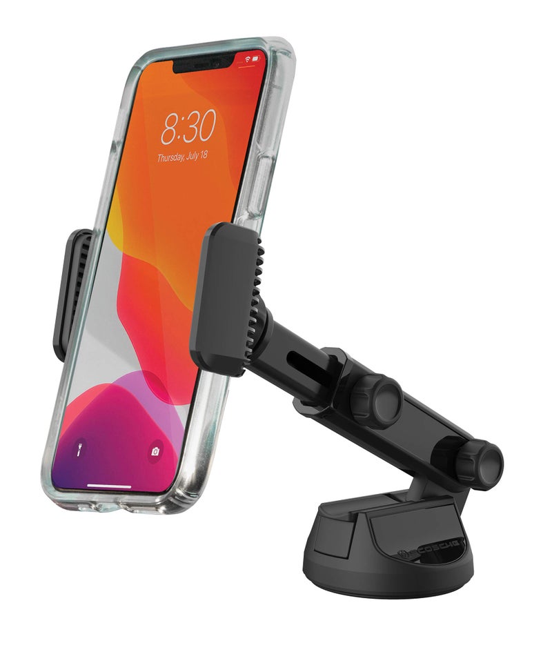 Scosche UH4WDEX2SP Extendo Mount Car Phone Holder Windshield Dashboard StickGrip Base Telescoping Adjustable Arm Black - Image 2