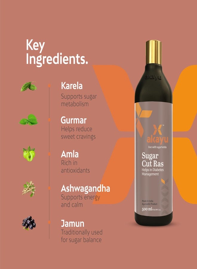 Akayu Sugar Cut Ras | Ayurvedic Multi Herb Tonic for Sugar Balance, Metabolism & Daily Wellness (500ml) - Image 4