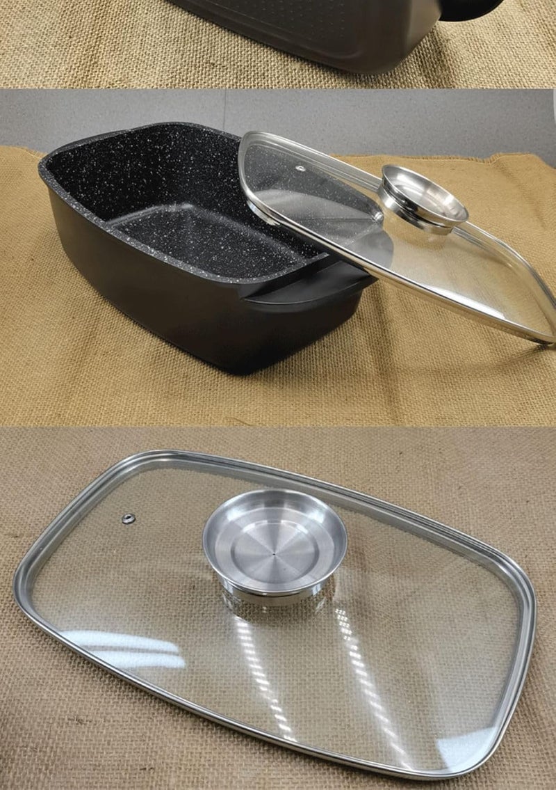 Matiko grilled shabu allinone pot oval steamer large stew gas stove induction cooker grilled fish pot special home - Image 3