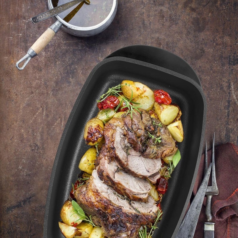 Matiko grilled shabu allinone pot oval steamer large stew gas stove induction cooker grilled fish pot special home - Image 2