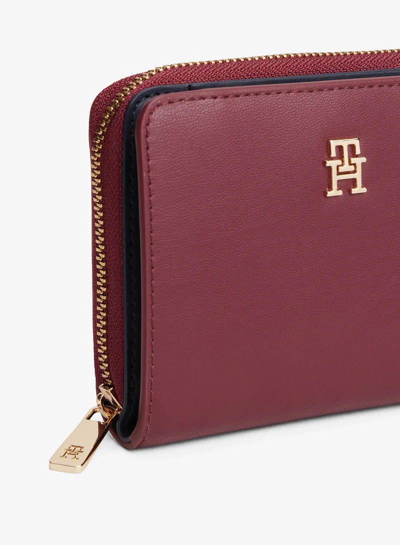 TOMMY HILFIGER  Icon Medium Zip Around Flap Wallet for Women | Best Price UAE
