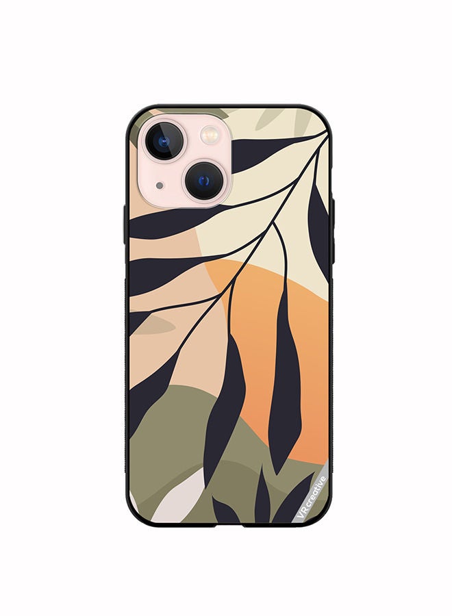 VR CREATIVE Protective Case Cover For Apple iPhone 13 mini Leaf Tropical Design Multicolour - Image 1