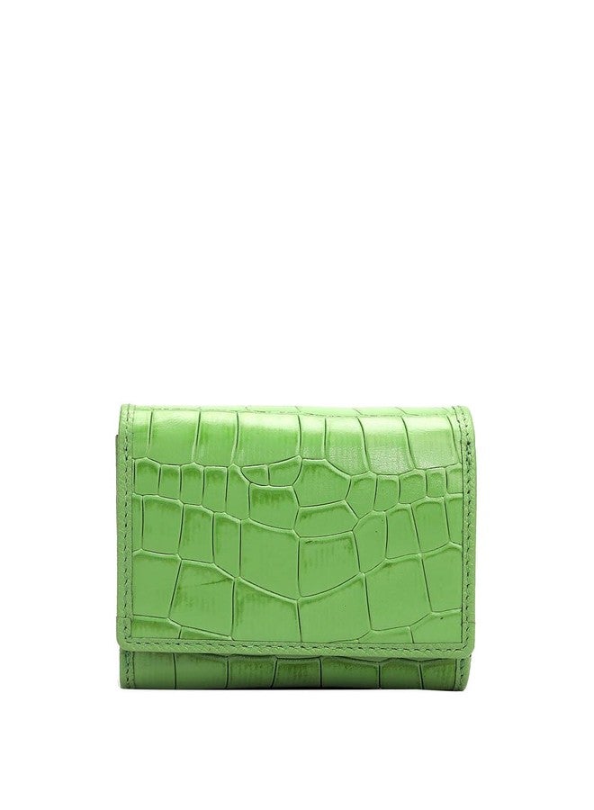 Da Milano Small Leather Wallet for Women - Green - Image 3