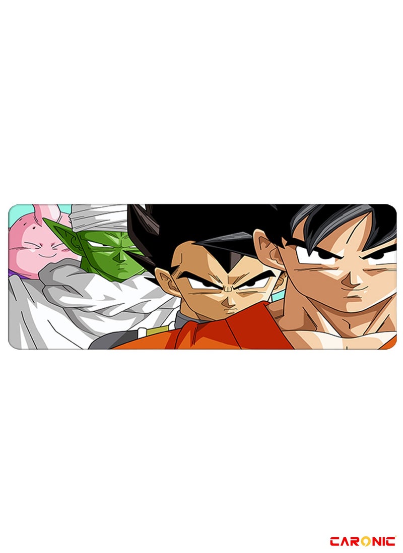 CARONIC - Large Gaming Mouse Pad with Superior Micro Weave Cloth Extended Desk Mousepad with Stitched Edges Non-Slip Base Water Resist Keyboard Pad For Gamer And Office Home DBZ 300 - Image 1
