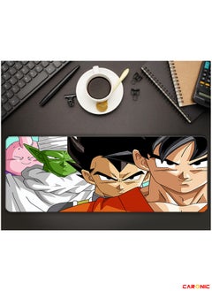 CARONIC Large Gaming Mouse Pad with Superior Micro Weave Cloth Extended Desk Mousepad with Stitched Edges Non-Slip Base Water Resist Keyboard Pad For Gamer And Office Home DBZ 300  - Image 5