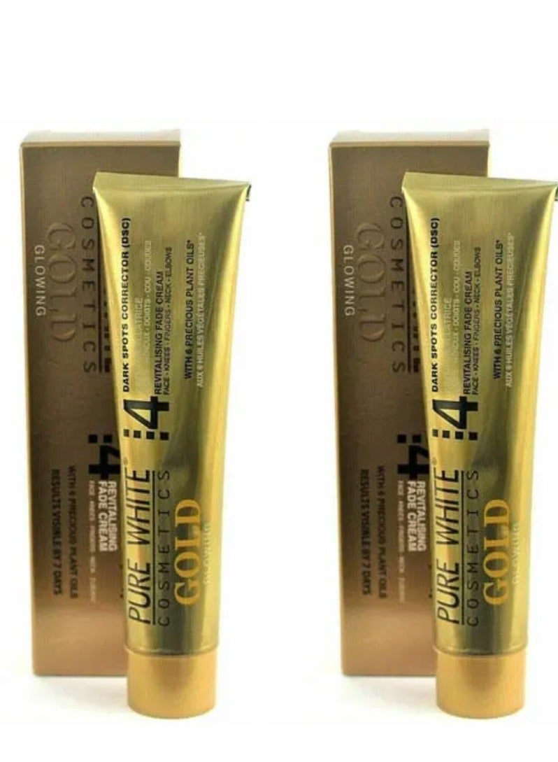 Pure White Cosmetics Cream 4 Dark Spots Corrector Gold 2 Pcs 2*40 g