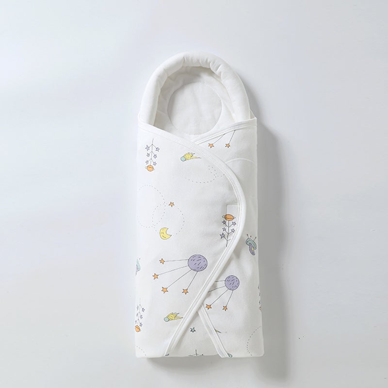 Newborn Baby Holding Quilt Double Cotton Quilt Newborn Baby Windproof Bag Blanket Cover Thin Swaddling Sleeping Bag - Image 4