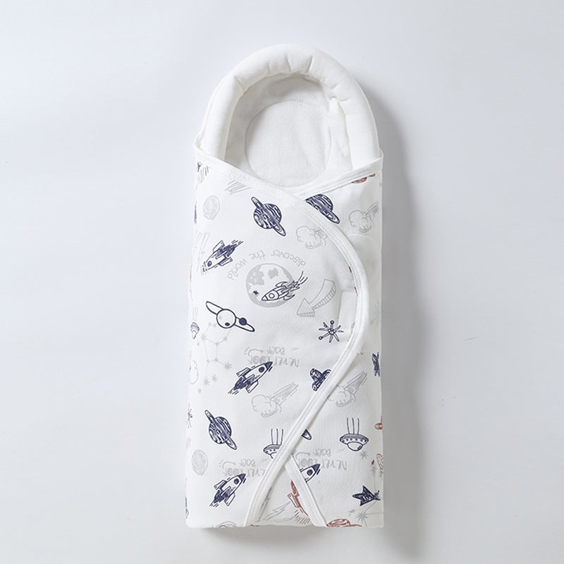 Newborn Baby Holding Quilt Double Cotton Quilt Newborn Baby Windproof Bag Blanket Cover Thin Swaddling Sleeping Bag - Image 5